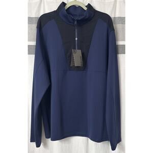 NWT G Fore G4 1/4 Zip Pullover Shirt Mens Size XXL Navy Long Sleeve Shacket